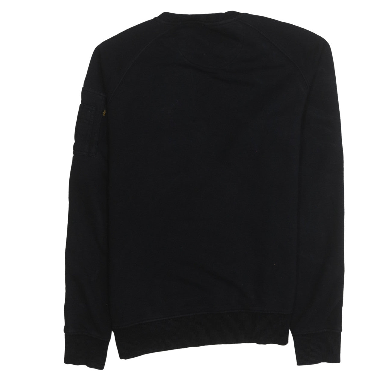 Alpha Industries Men's Black Crew Neck Pullover Sweatshirt L