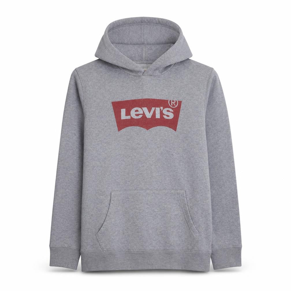 Levi's Men's Grey Pullover Hoodie M Logo Graphic Cotton Blend