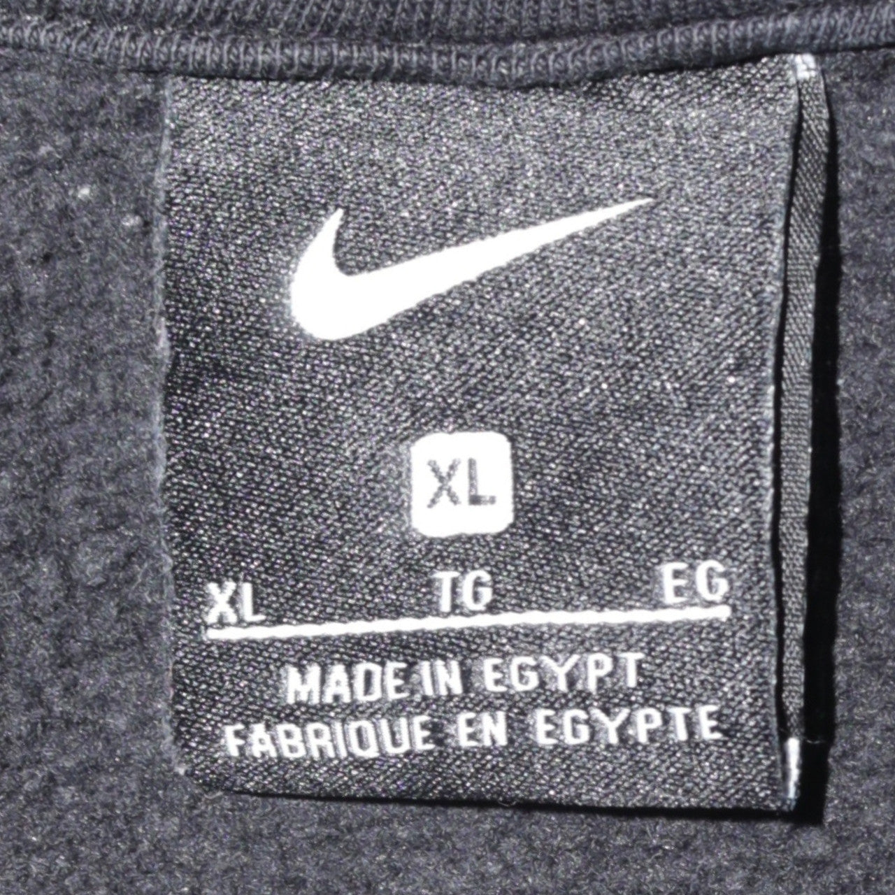 Nike Women Black XL Pullover Hoodie Cotton Blend Logo Sportswear