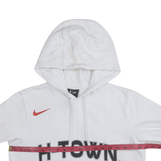 Nike Men's White H-Town Pullover Hoodie Size S Regular Fit Sportswear