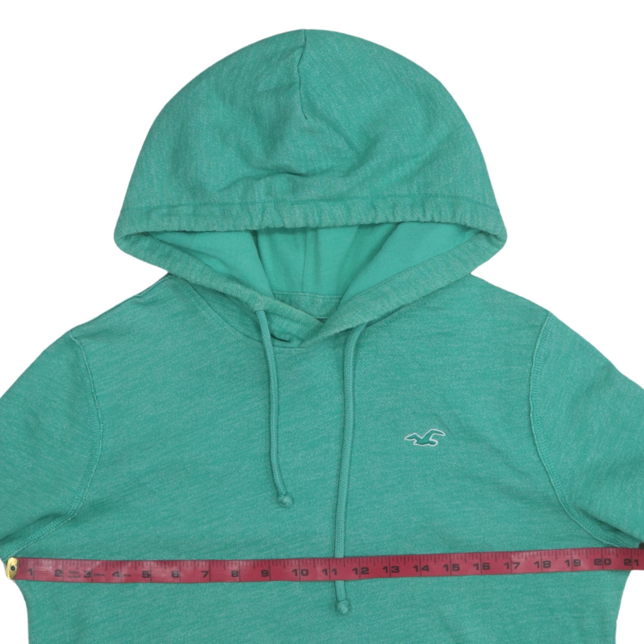 Hollister Women’s Green Pullover Hoodie Small Cotton Blend Casual