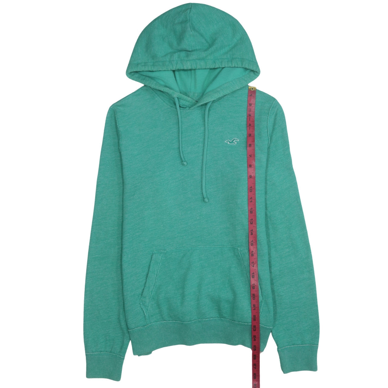Hollister Women’s Green Pullover Hoodie Small Cotton Blend Casual