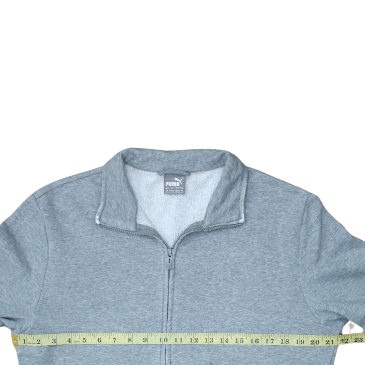Puma Men’s Grey Full Zip Sweatshirt Size M Regular Fit