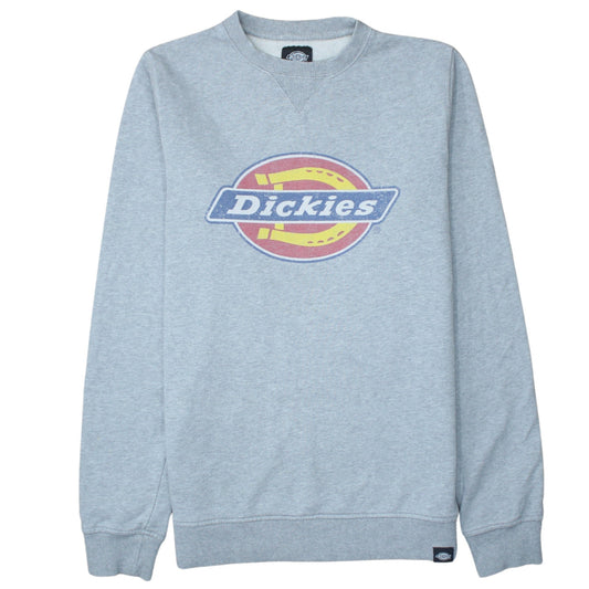 Dickies Men's Grey Small Crew Neck Pullover Sweatshirt