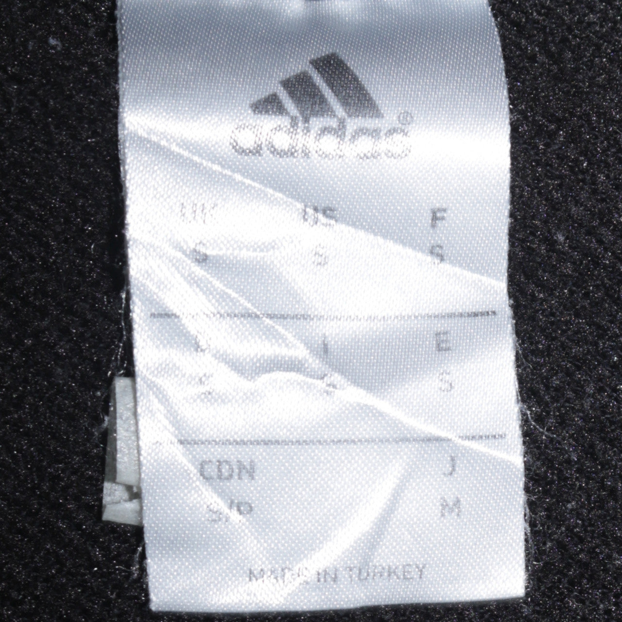 Adidas Men's Black Small Pullover Crew Neck Fleece Sweatshirt