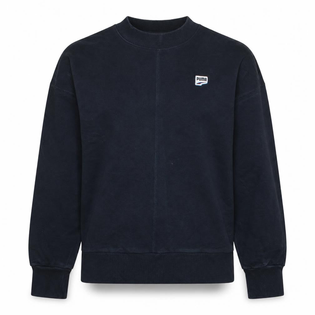 Puma Womens Black XS Crew Neck Pullover Sweatshirt