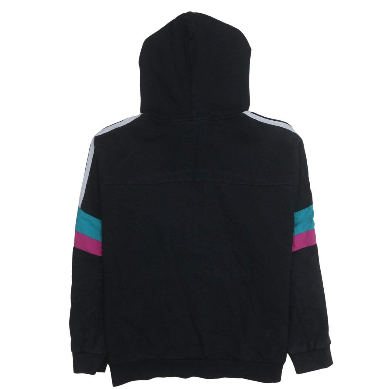 Adidas Women Black Hoodie UK 10 Pullover Hooded Sweatshirt
