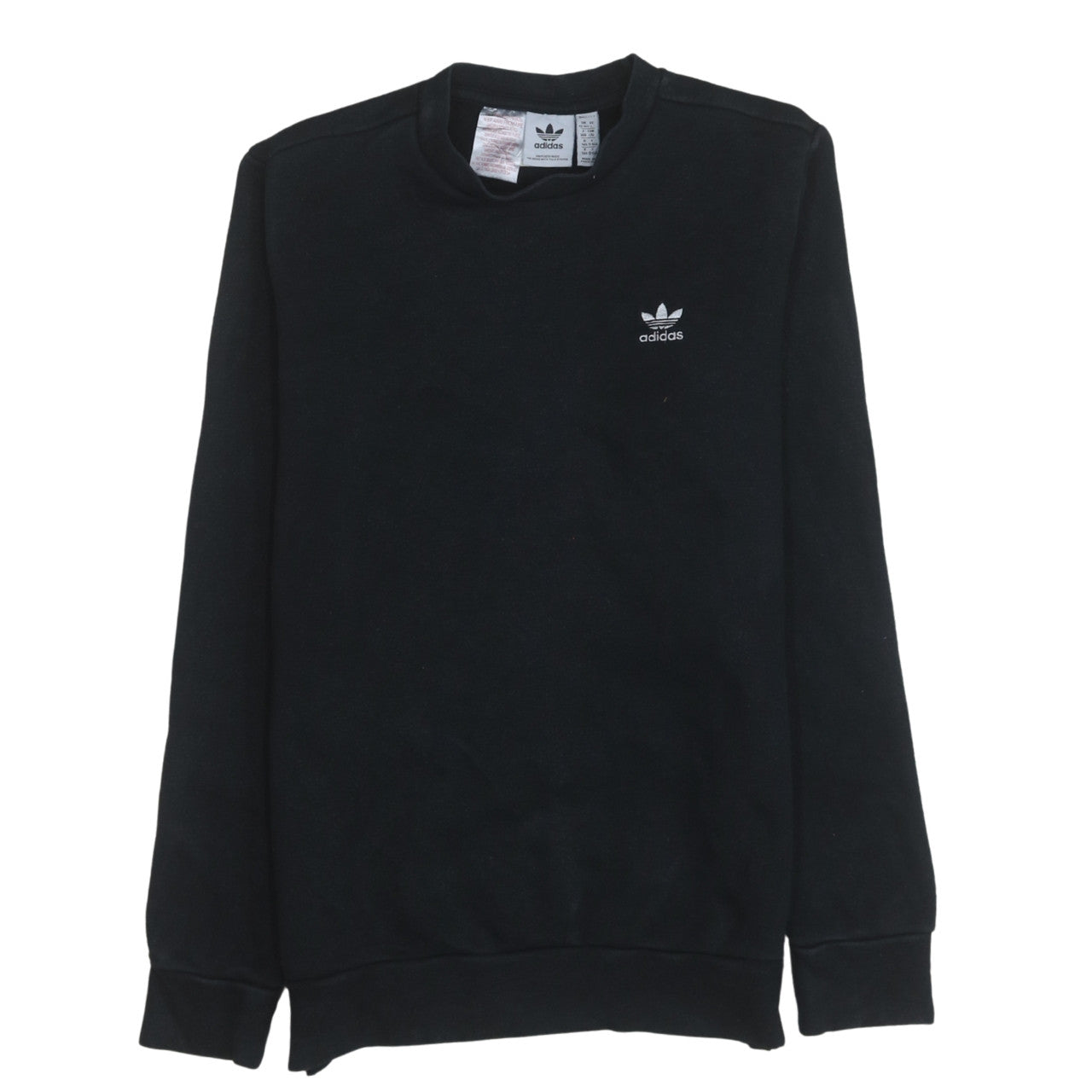 Adidas Boys Black Crew Neck Pullover Sweatshirt 13-14 Years
