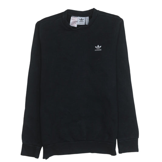 Adidas Boys Black Crew Neck Pullover Sweatshirt 13-14 Years
