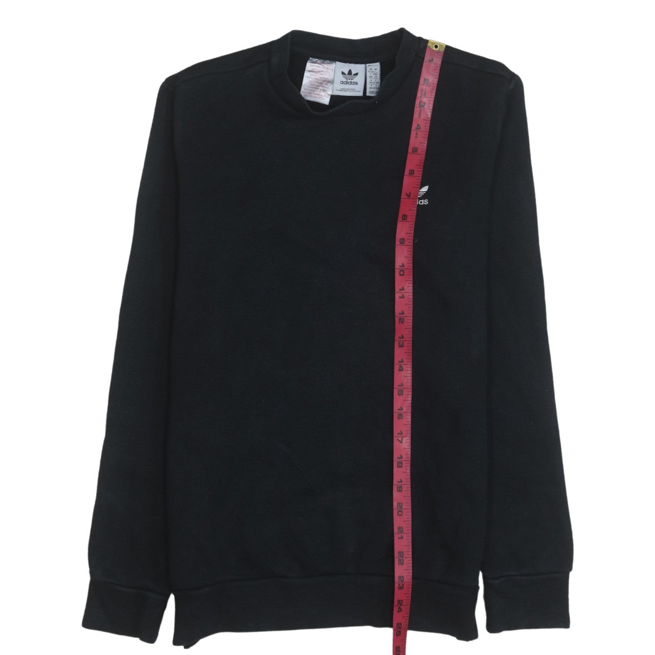 Adidas Boys Black Crew Neck Pullover Sweatshirt 13-14 Years
