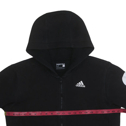 adidas Men's Black Full Zip Hoodie Medium Sports Essentials