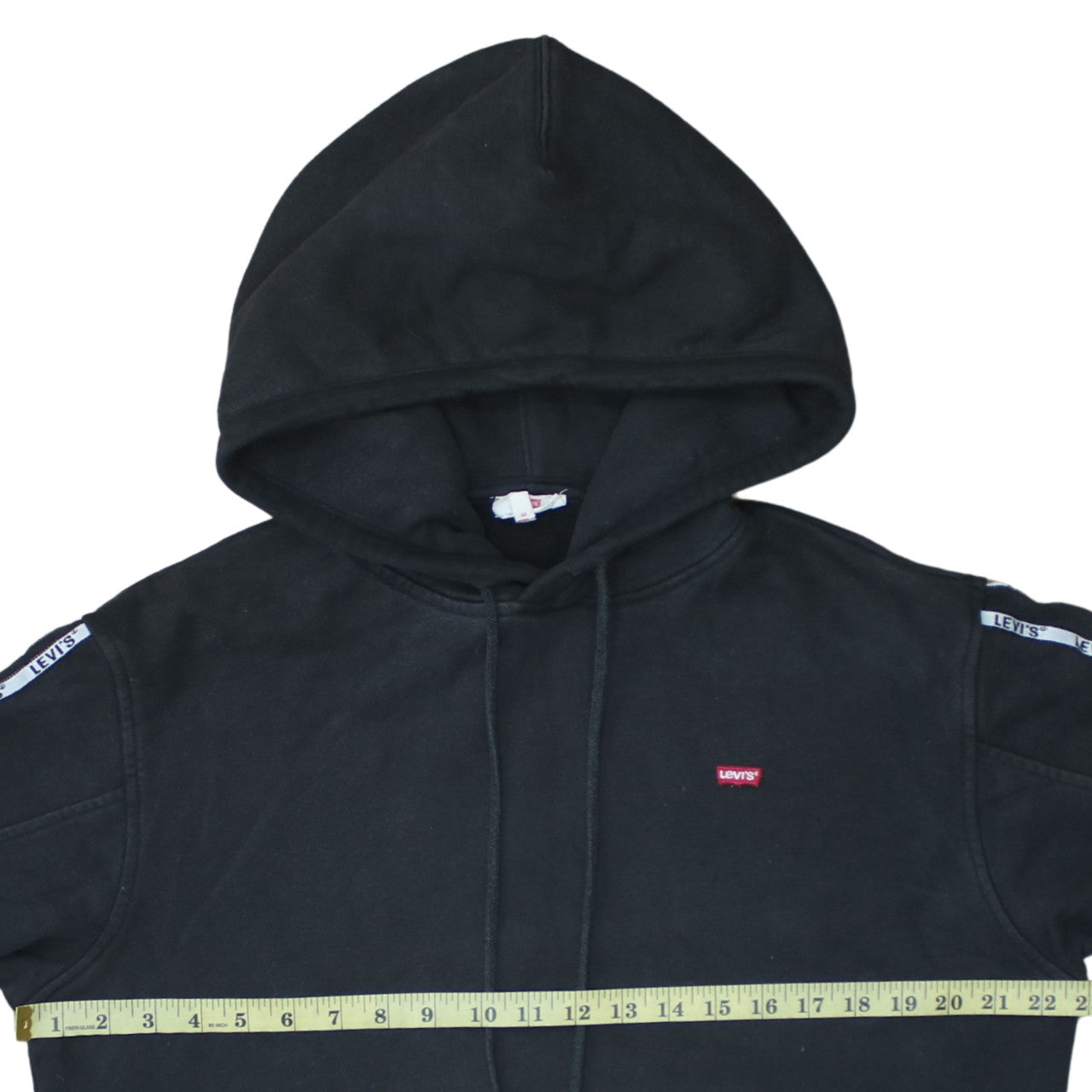 Levi's Men's Black XS Pullover Hoodie with Logo Trim