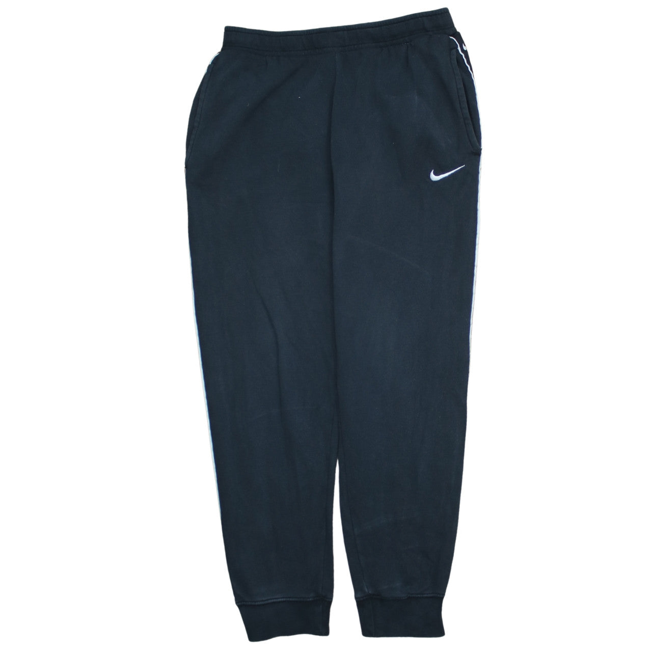 Nike Men's Black Fleece Joggers Sweatpants Size M Tapered Fit