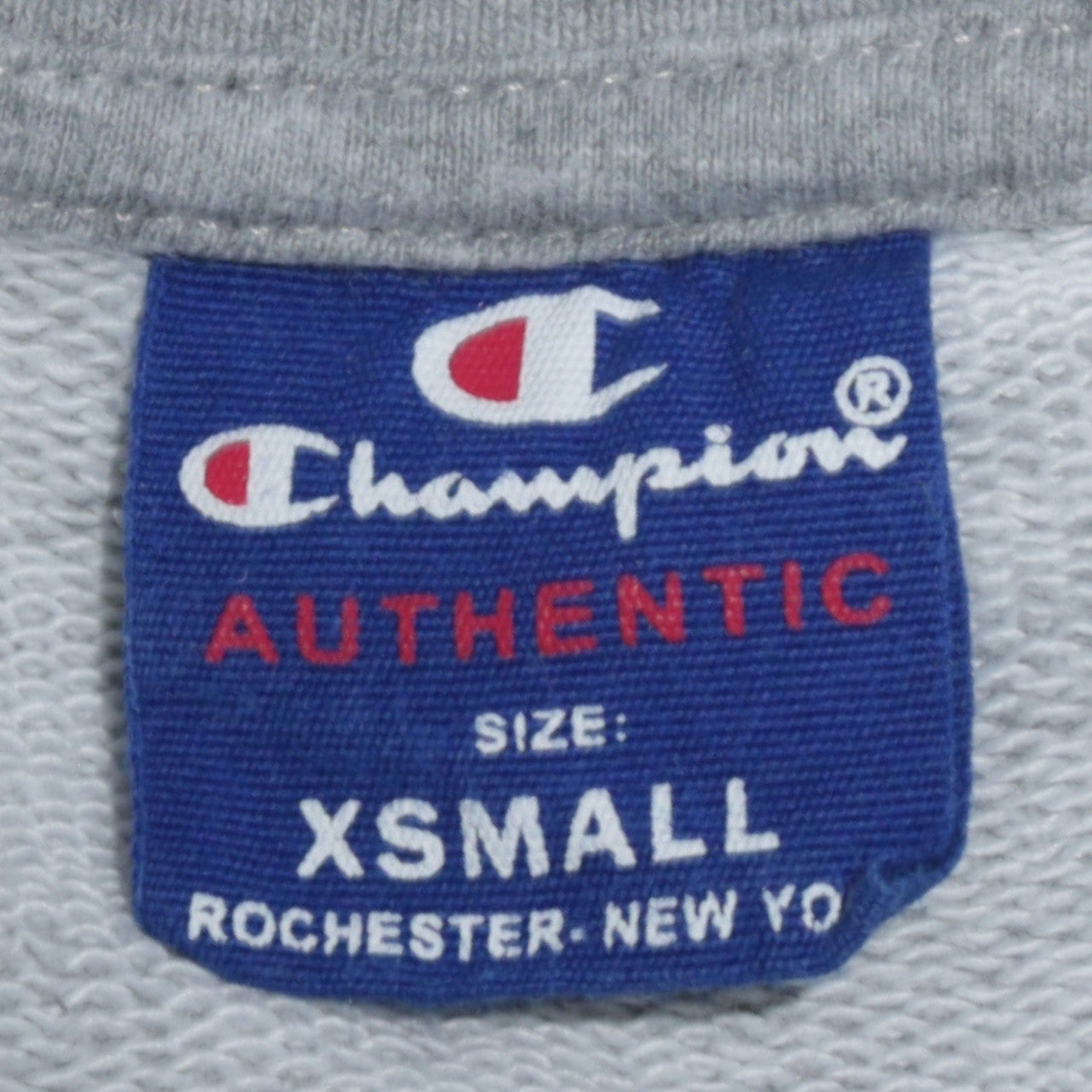 Champion Men's Grey XS Crew Neck Logo Pullover Sweatshirt