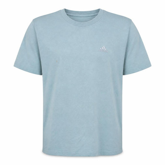 Adidas Men's Blue Cotton Crew Neck Sports T-Shirt Size S