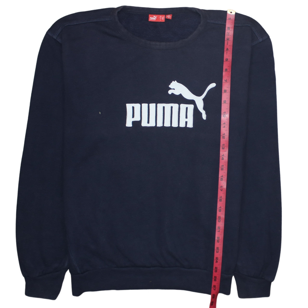 Puma Men's Blue Logo Pullover Sweatshirt Size L