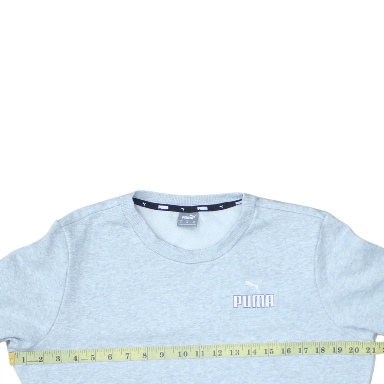 Puma Men's Grey Crew Neck Pullover Sweatshirt Size M