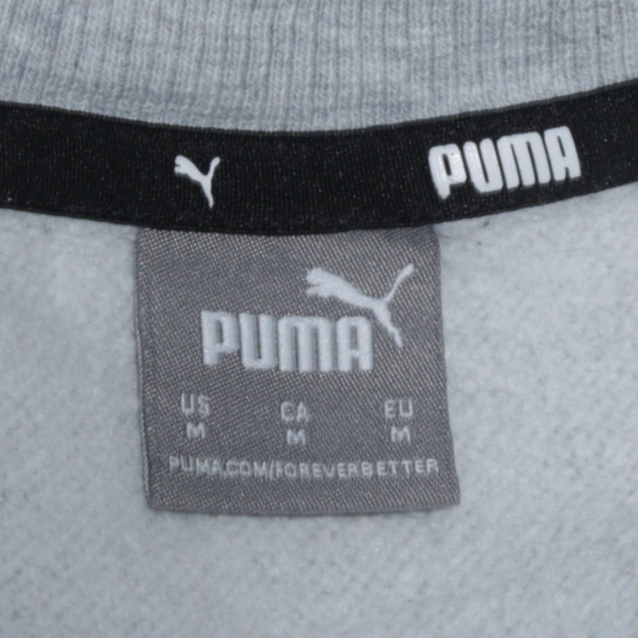 Puma Men's Grey Crew Neck Pullover Sweatshirt Size M