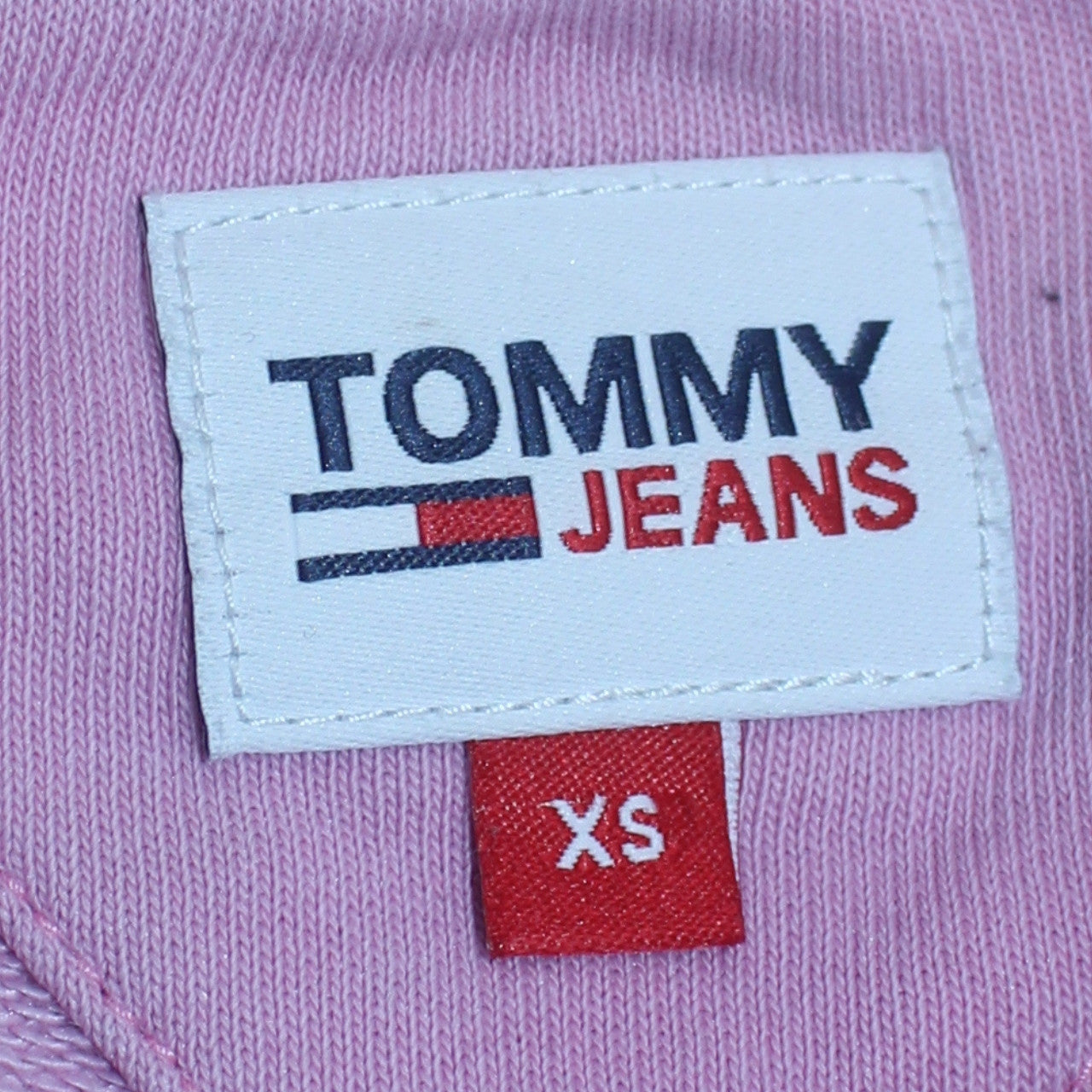 Tommy Jeans Womens Pink Crew Neck Pullover Sweatshirt XS
