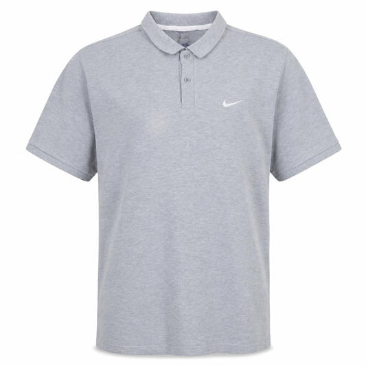 Nike Men's Grey 2XL Cotton Short Sleeve Polo Shirt