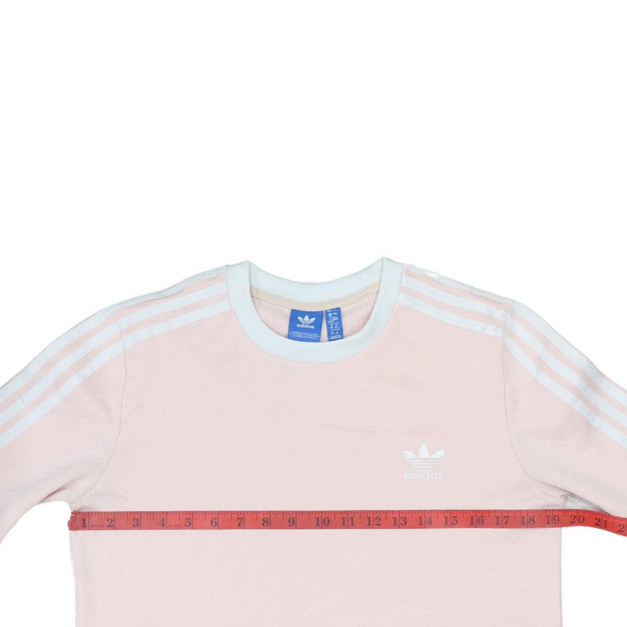 Adidas Women Pink Crew Neck Long Sleeve Pullover Sweatshirt UK 16