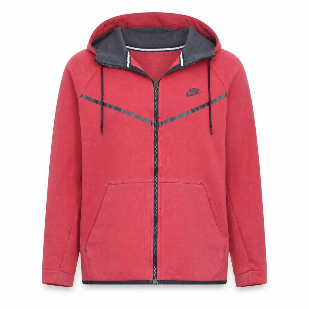 Nike Men's Red Full Zip Hoodie XL Sportswear Sweatshirt