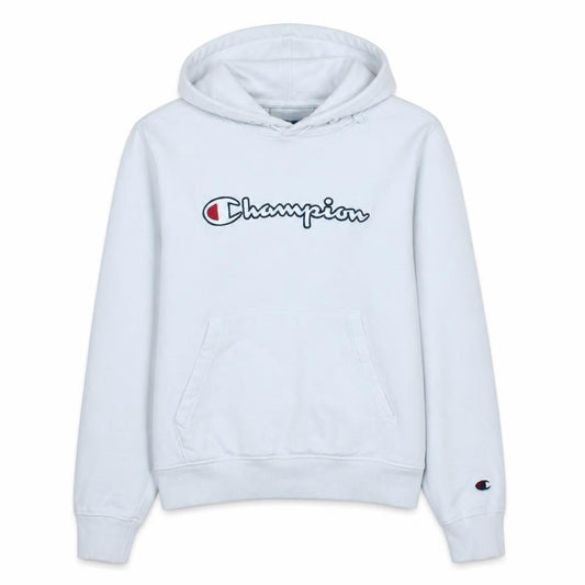 Champion Women's White Small Pullover Hoodie with Logo Detail