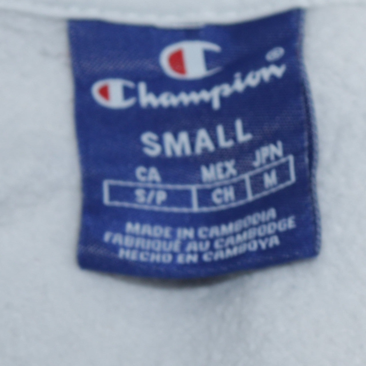 Champion Women's White Small Pullover Hoodie with Logo Detail