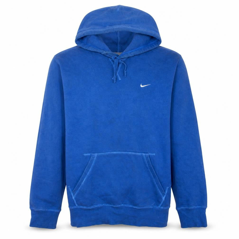 Nike Men's Blue Pullover Hoodie Size L Athletic Dept Logo