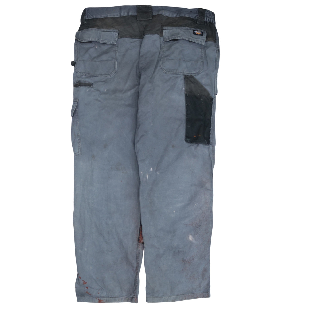 Dickies Men's Grey Cargo Work Trousers 38R Cotton Blend Durable