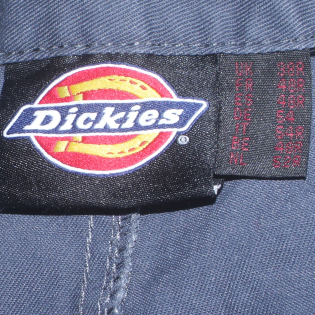 Dickies Men's Grey Cargo Work Trousers 38R Cotton Blend Durable