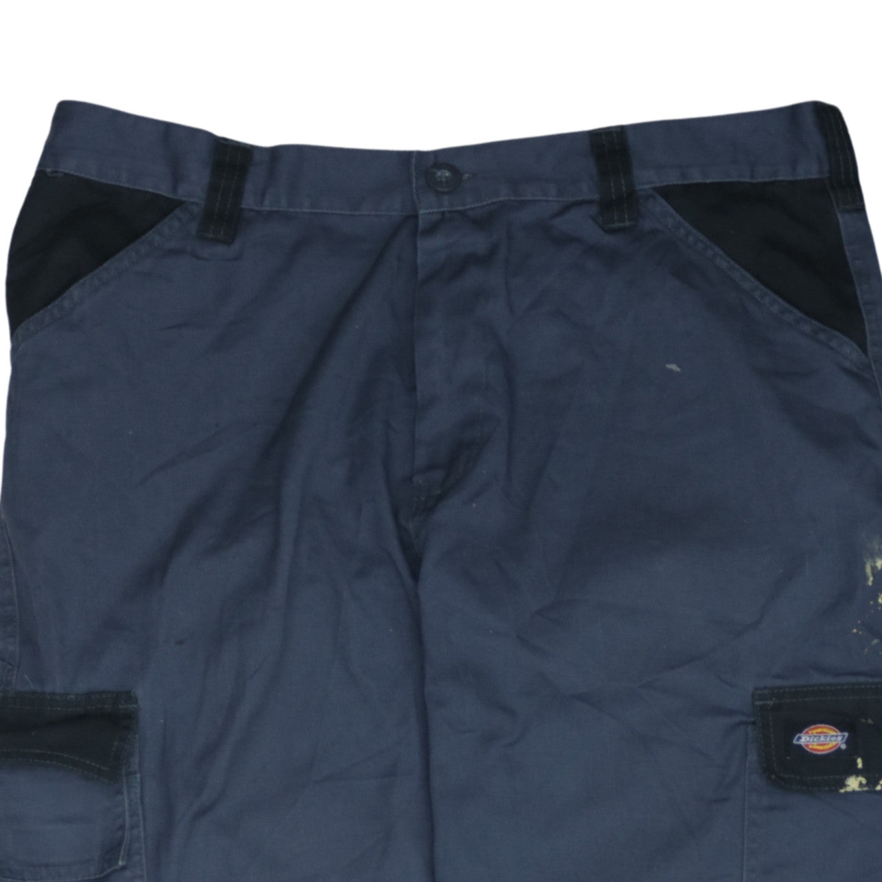 Dickies Men's Grey Cargo Work Trousers 38R Cotton Blend Durable