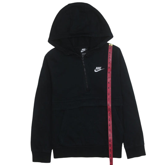 Nike Boys Black 1/2 Zip Hoodie Standard Fit Size L 147-158cm