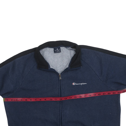 Champion Men's Navy Blue Full Zip Sweatshirt XL Cotton Blend