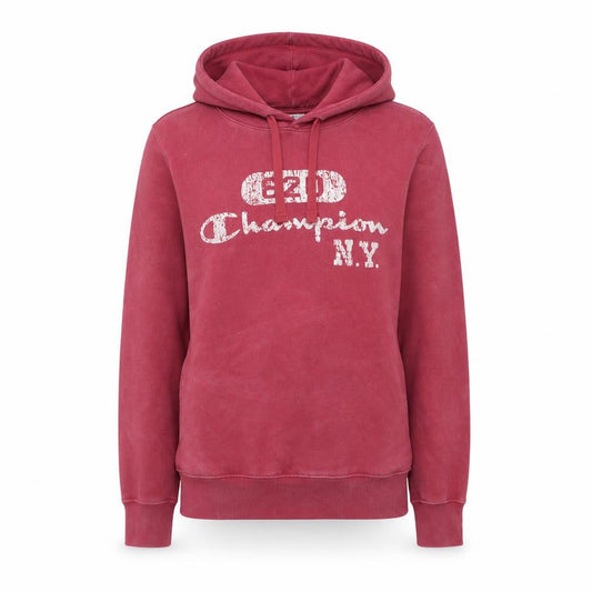Champion Women's Red Pullover Hoodie Small Cotton Blend Fleece