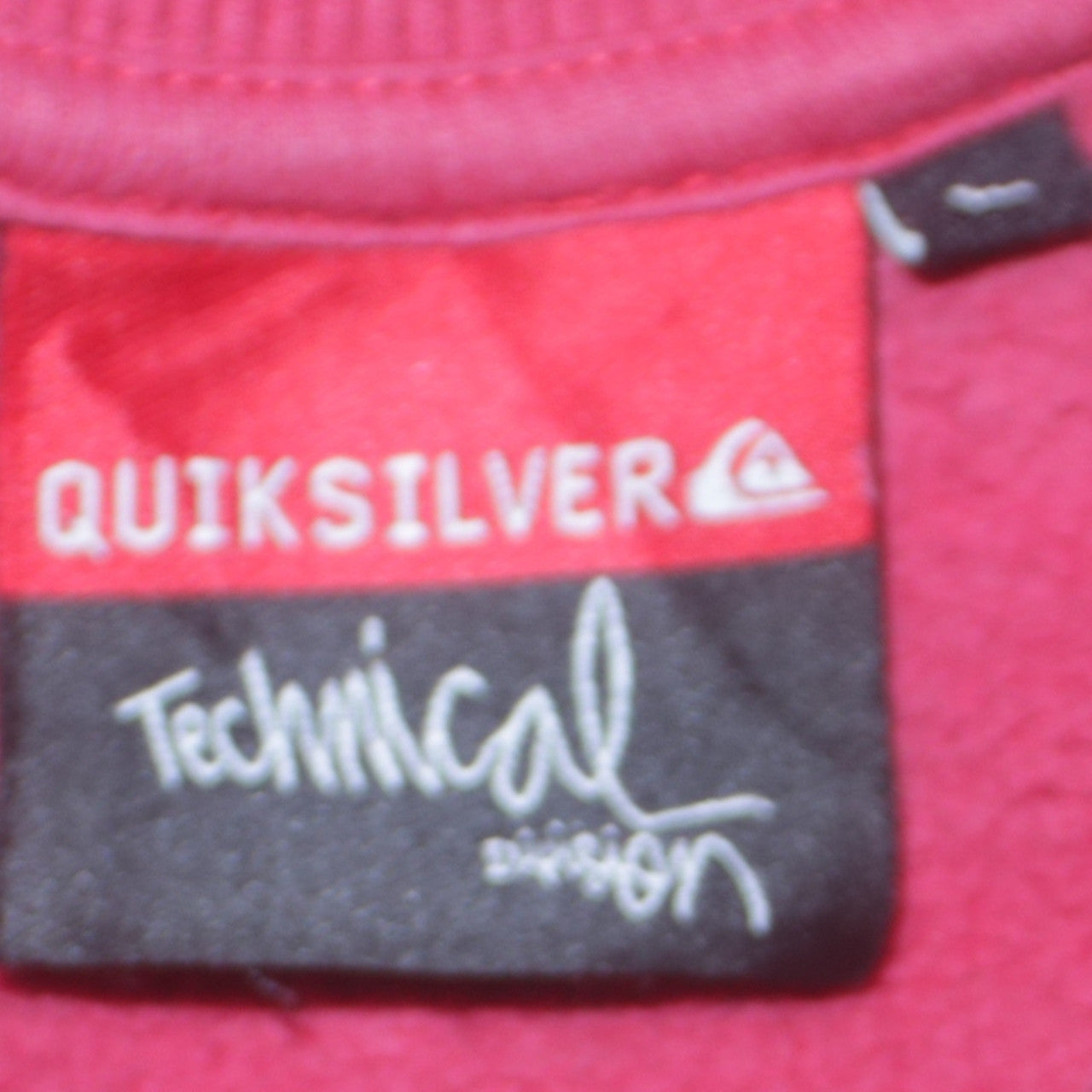 Quiksilver Mens Red Full Zip Sweatshirt M Surf Graphic Jacket