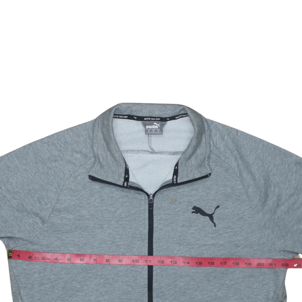 Puma Men's Grey Full Zip Sweatshirt XL Regular Fit