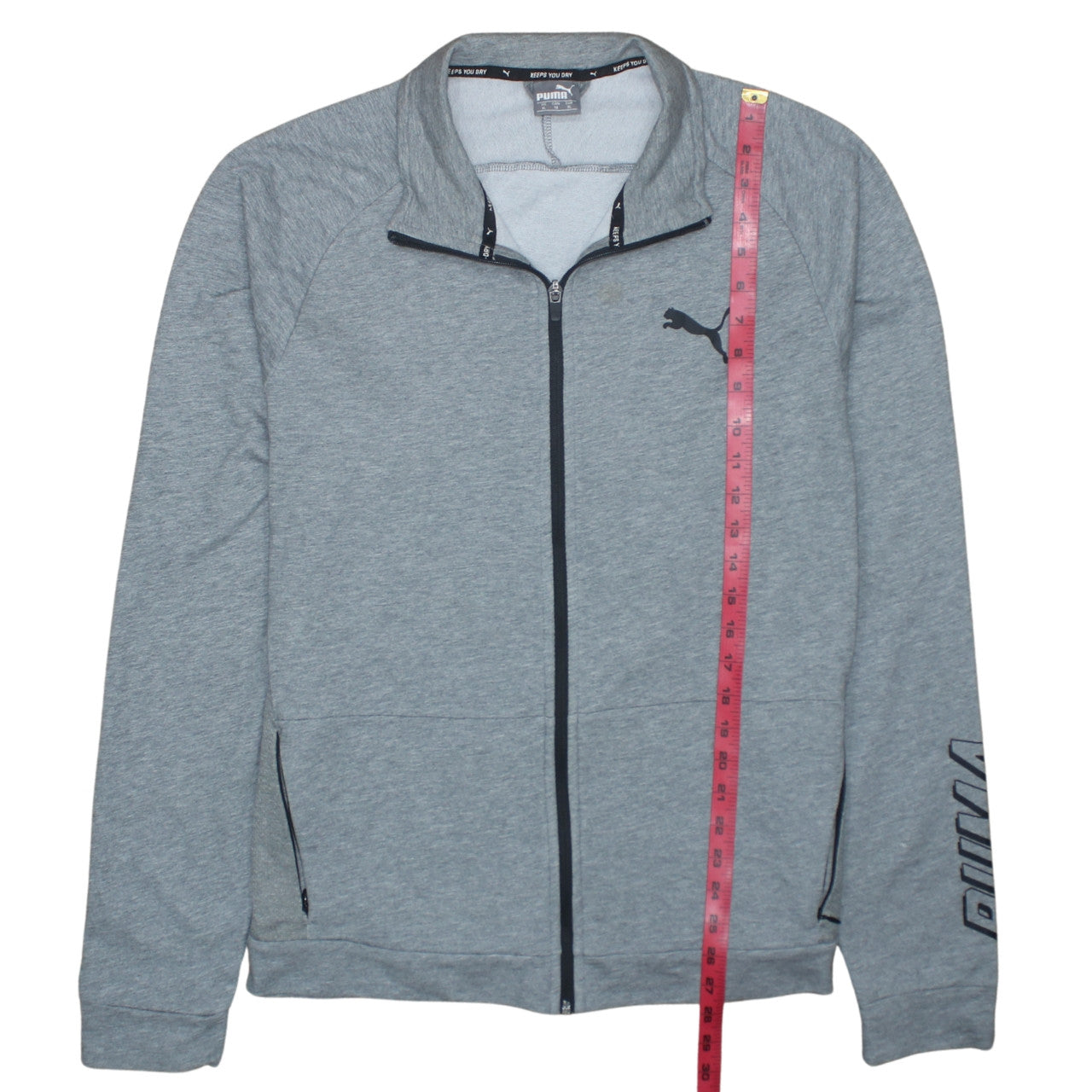 Puma Men's Grey Full Zip Sweatshirt XL Regular Fit