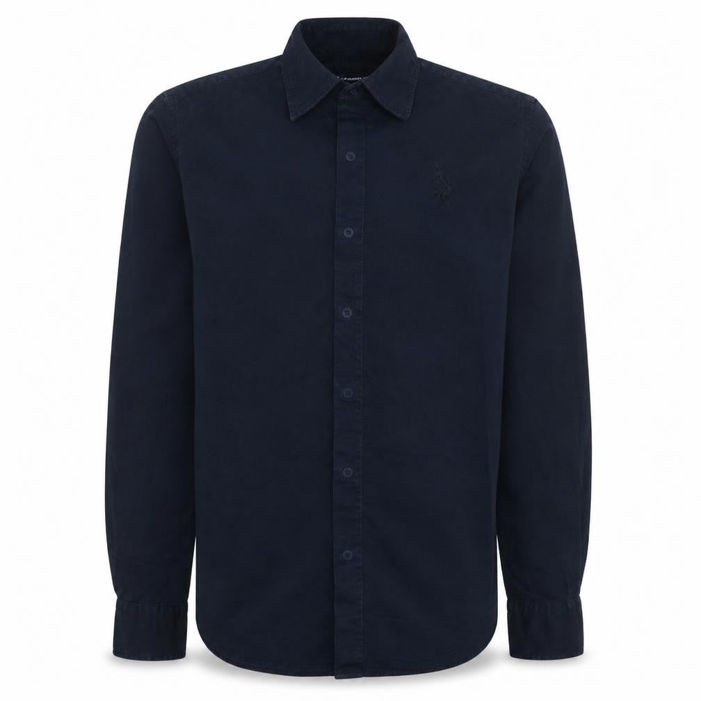 Ralph Lauren Boys Blue Cotton Button-Up Long Sleeve Shirt Size 10 Years