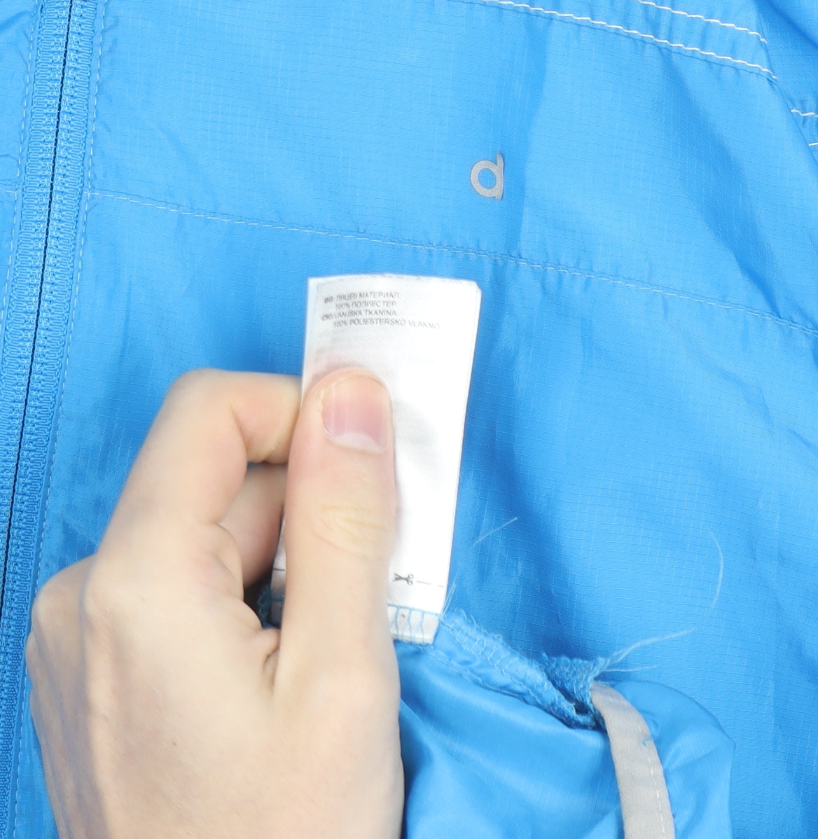 Adidas Men's Blue Climalite Running Windbreaker Jacket Size L