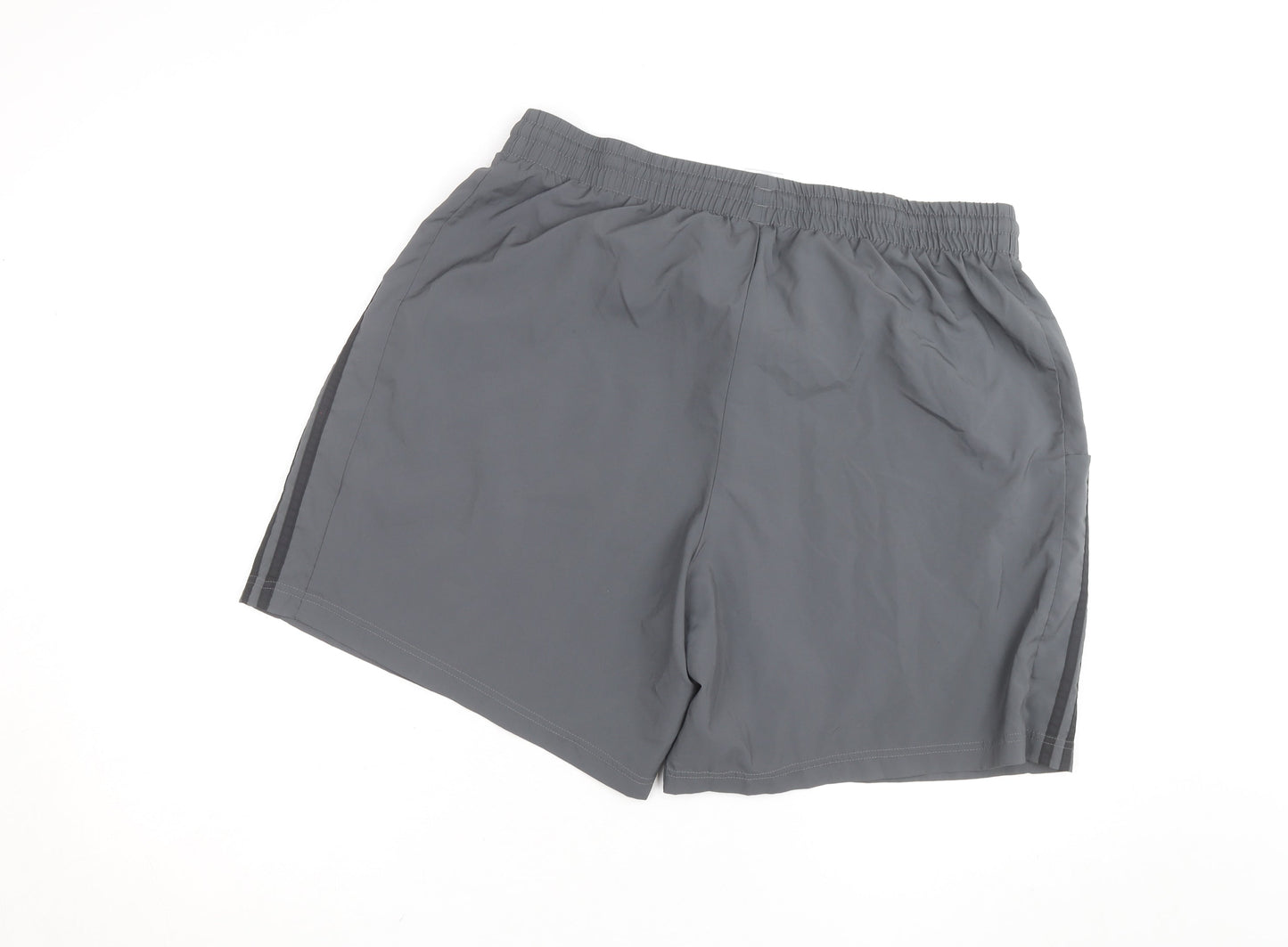 Adidas Men’s Grey 2XL Athletic Shorts Lightweight Drawstring