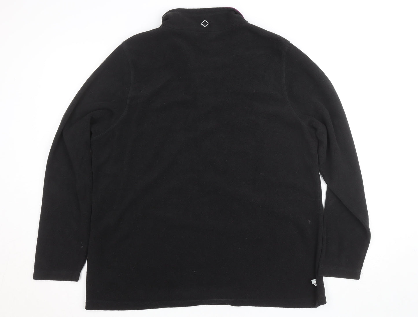 Regatta Womens Black 1/2 Zip Fleece Jacket UK 20 Outdoor Layer