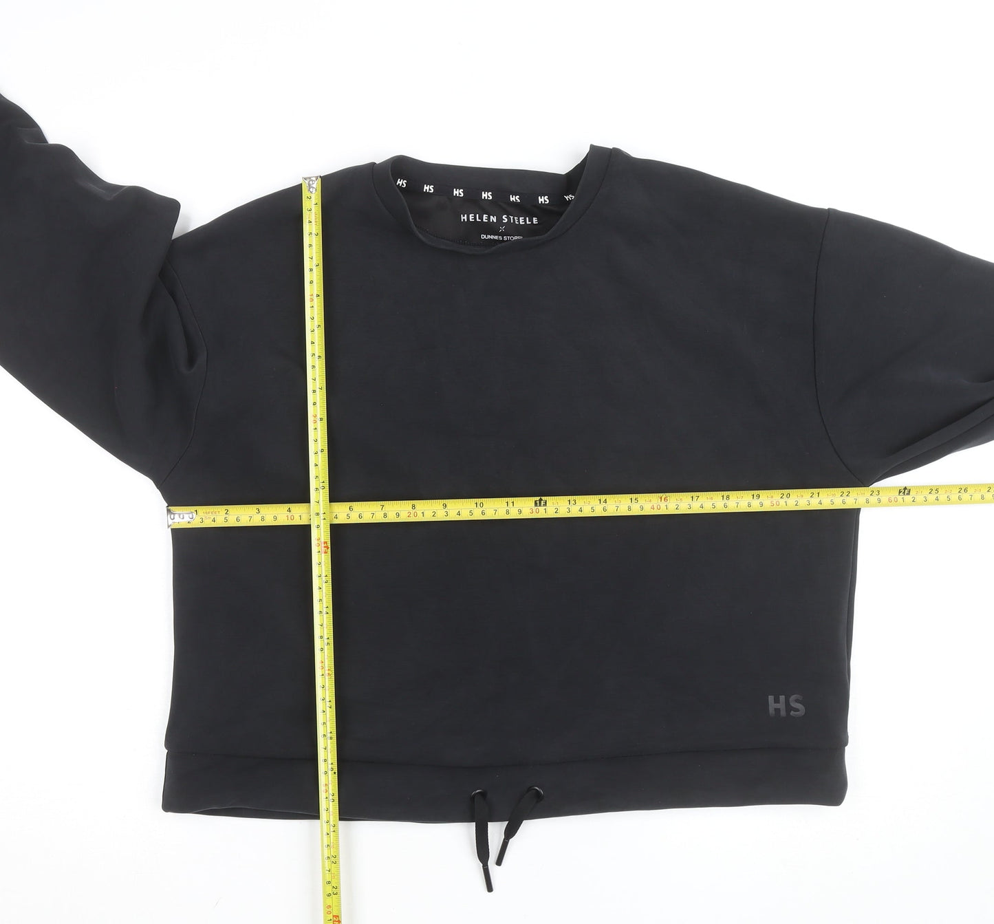 Helen Steele Black Womens Cropped Activewear Jacket Size L