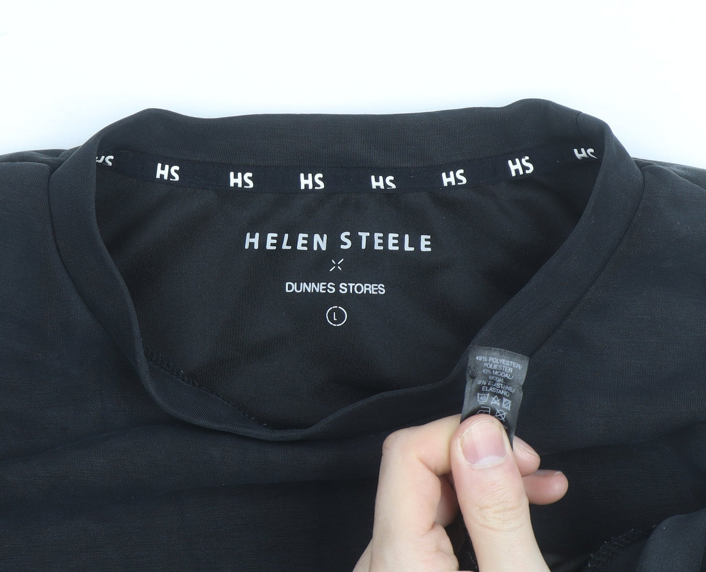 Helen Steele Black Womens Cropped Activewear Jacket Size L