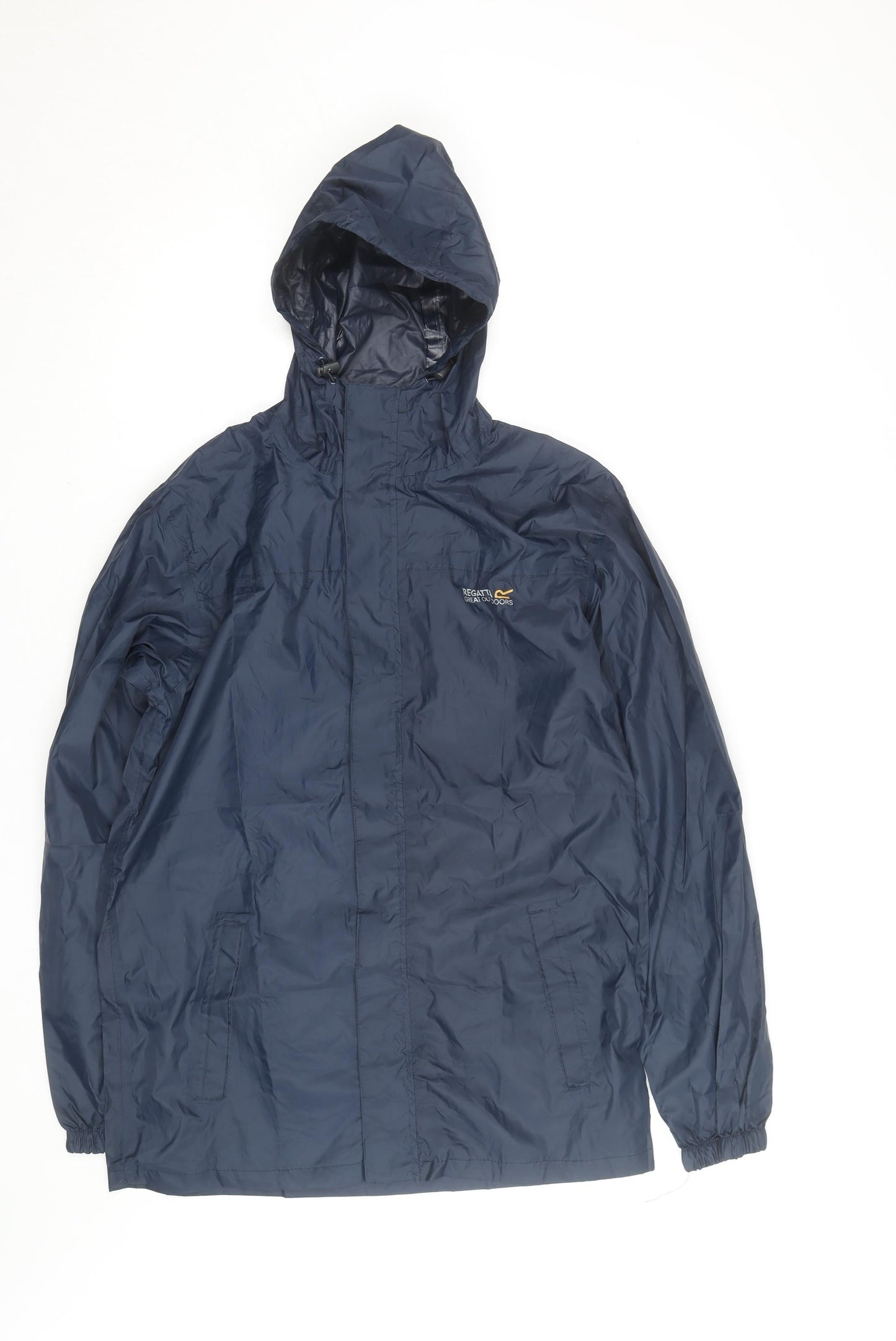 Regatta Men's Blue Waterproof Hooded Rain Jacket M