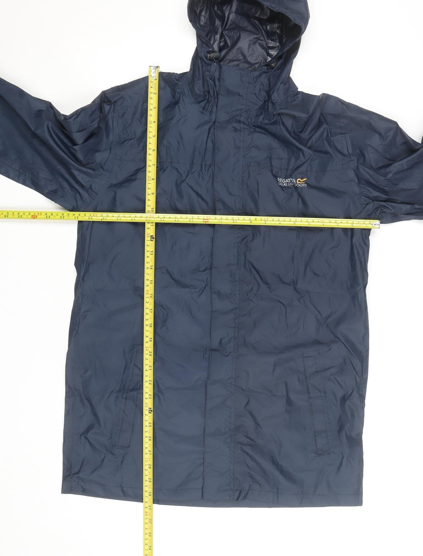 Regatta Men's Blue Waterproof Hooded Rain Jacket M