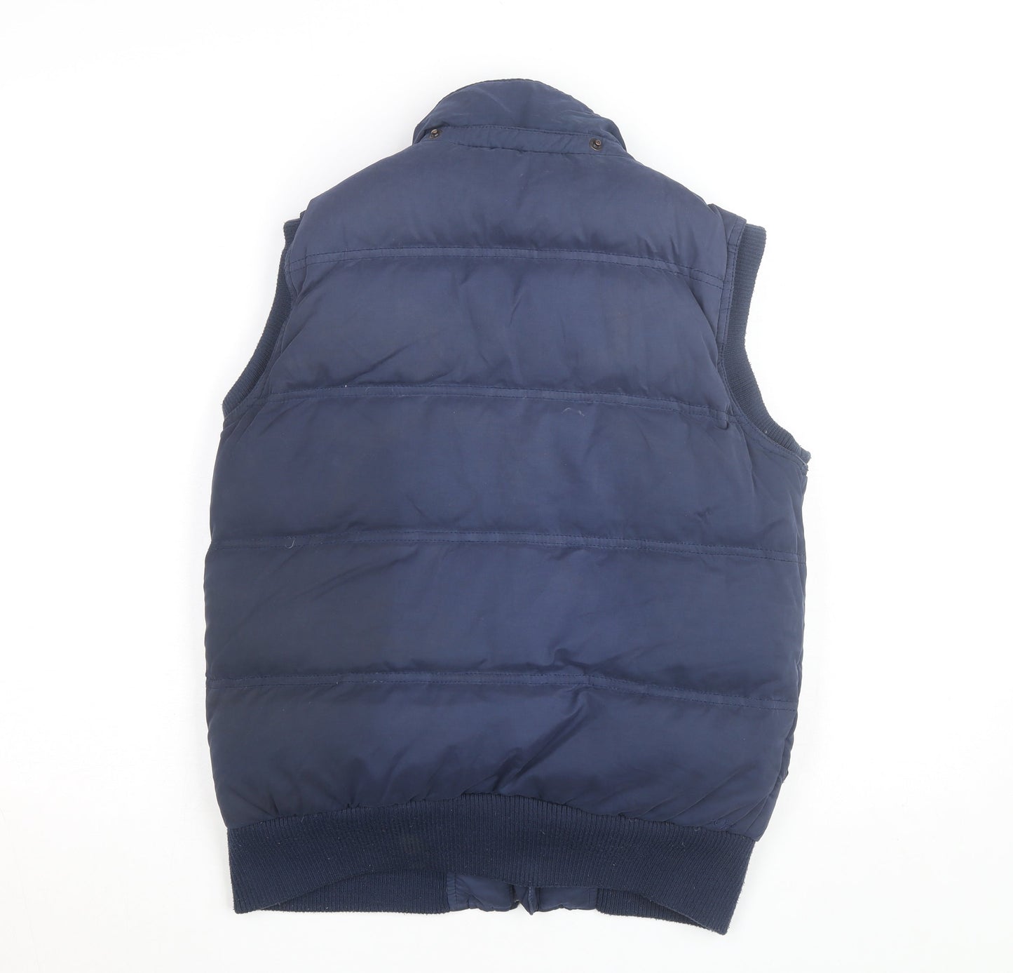 Fat Face Women's Blue Puffer Waistcoat Size 12 Sleeveless Casual