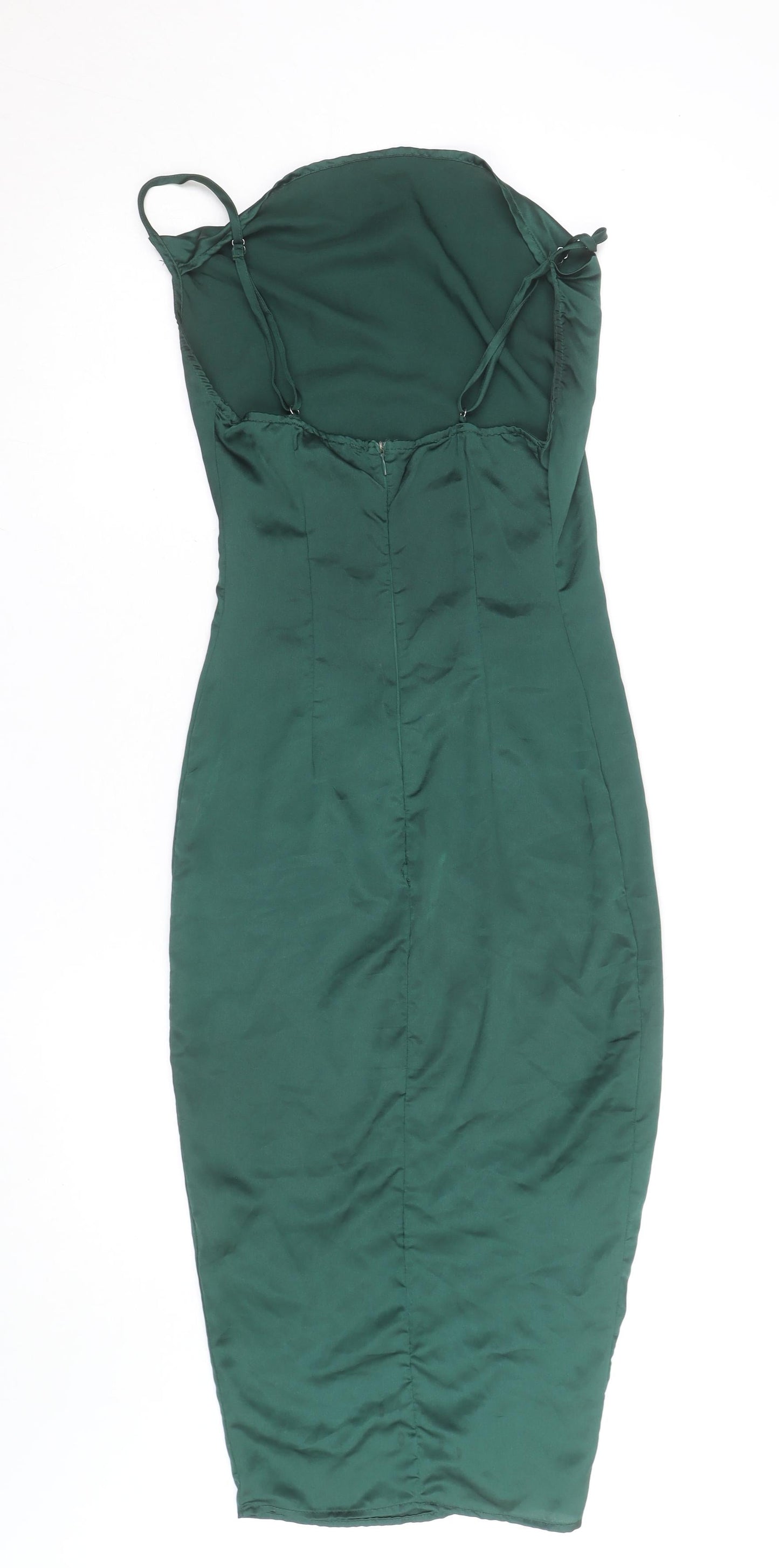PrettyLittleThing Women’s Green Bodycon Midi Slip Dress UK 6