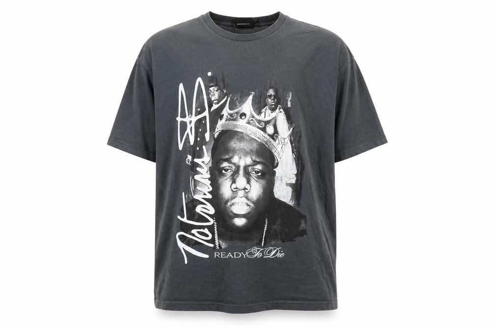The Notorious B.I.G. Men's Black Graphic Hip Hop T-Shirt Size L