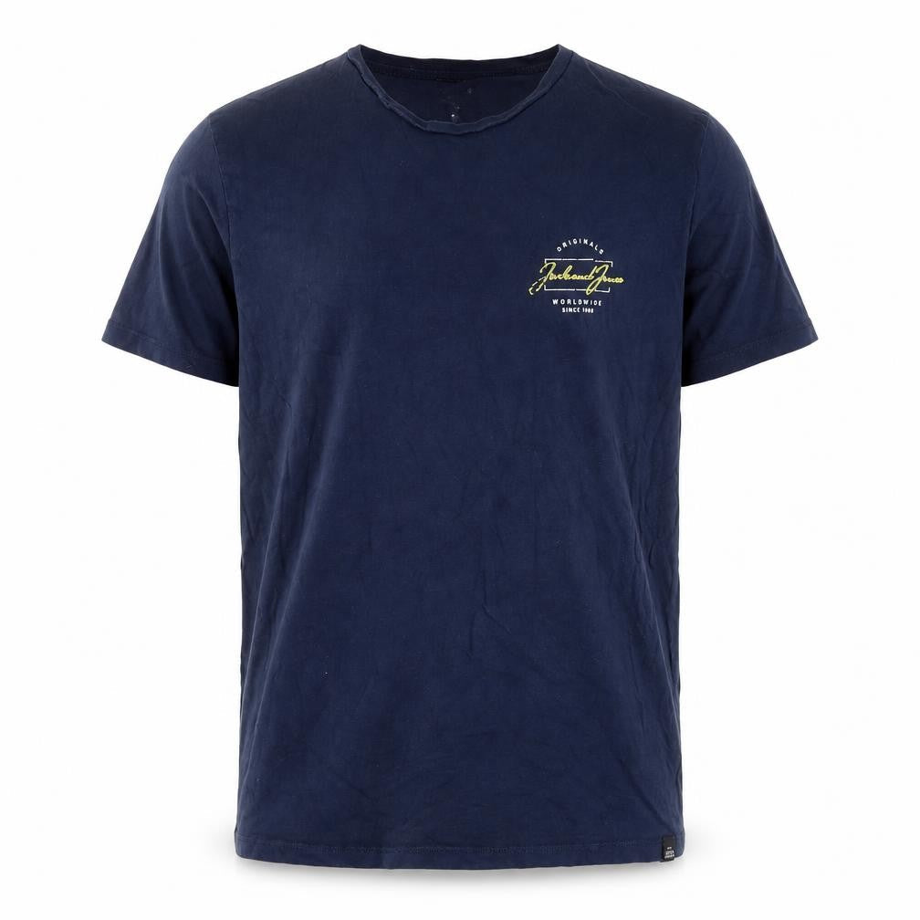 Wrangler Men's Blue Cotton Crew Neck T-Shirt Size L
